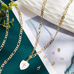 Наборы для самостоятельного изготовления браслета-цепочки с покрытием из настоящего золота 18 карат DIY-BC0005-18