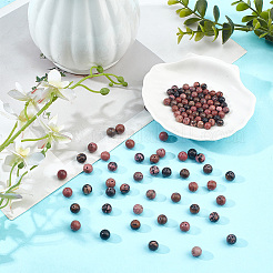 2 нити 2 стиля нити натуральных бусин родонита G-GO0001-30