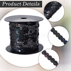 Блестящая лента из ПВХ с блестками OCOR-WH20050-007