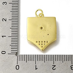 Подвеска из латуни с микропаве из прозрачного кубического циркония KK-H485-32G