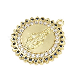 Латунные микро проложить кубического циркония подвески KK-M322-37G