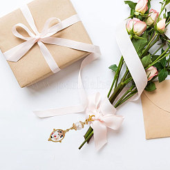 Овальный подвесной декор из нержавеющей стали 304 и стекла&nbsp;HJEW-CA00007