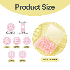 100шт 5 стиля прозрачные акриловые бусины&nbsp;TACR-TA0001-54B