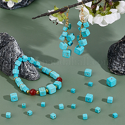 318шт синтетические бирюзовые бусины G-PH0002-70