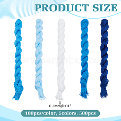 5 mazzetta di filo da ricamo in cotone da 5 colori&nbsp;DIY-ME0003-33