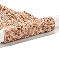 Натуральный Sunstone бисер пряди&nbsp;LS-G-RM2025-32C-03