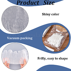 10 ярд прозрачного полиэстерового кружева с плиссировкой OCOR-GF0004-73