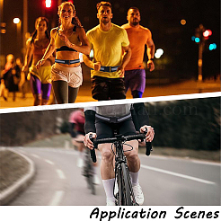 1 шт. светоотражающий полиэстеровый эластичный поясной ремень&nbsp;AJEW-CN0005-26C