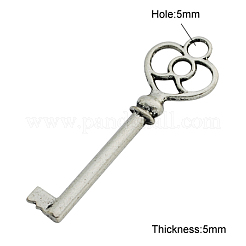Gros pendentifs clé squelette en alliage de style tibétain&nbsp;PALLOY-A13347-AS-RS
