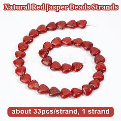 1 filo di perline di diaspro rosso naturale&nbsp;G-OC0005-81