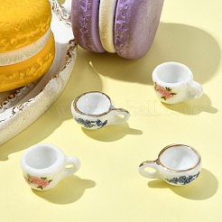 4 шт. 2 стиля миниатюрных керамических чашек-украшений&nbsp;AJEW-YW0002-10