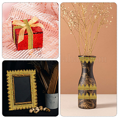 15 ярд металлизированной кружевной отделки из полиэстера PW-WG69085-02