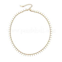 Женские ожерелья из нержавеющей стали 304 с цепочкой панцирного плетения и кисточками&nbsp;NJEW-G179-04G