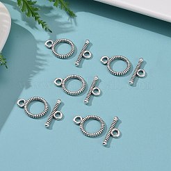 チベット風マンテル  リング  鉛フリー及びカドミウムフリー  アンティークシルバー  リング：12x9mm  バー：16mm  穴：1.5mm&nbsp;LF5040Y