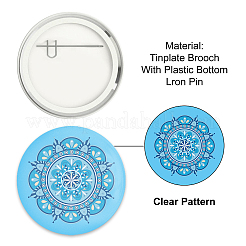 Брошь из белой жести JEWB-WH0013-020