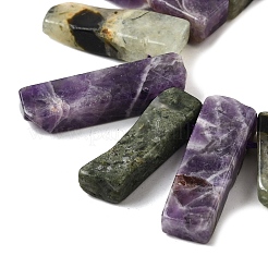 Природный аметист и пренита бисер пряди G-S386-D17