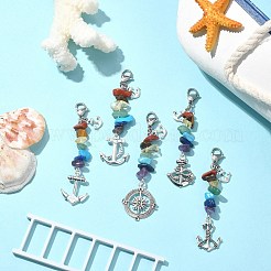 Décorations pendantes en alliage de style tibétain&nbsp;HJEW-JM01225