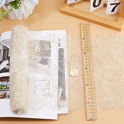 Широкая кружевная отделка в форме ресниц из полиэстера длиной 3 м.&nbsp;OCOR-WH0020-19B