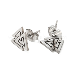 Серьги-гвоздики из нержавеющей стали 304&nbsp;EJEW-K285-08P