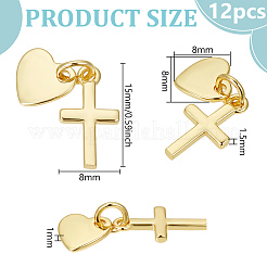 12 Stück Messinganhänger&nbsp;KK-BC0014-40G