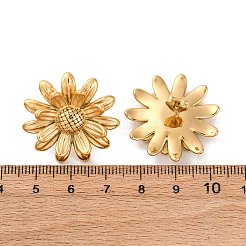 Серьги-гвоздики из нержавеющей стали 304&nbsp;LS-EJEW-A136-02G