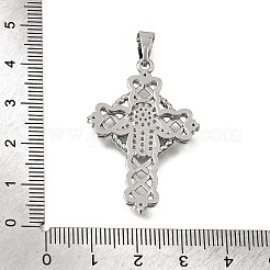 Pendentifs en laiton zircon cubique transparent&nbsp;CU-CBA4BAF-07P