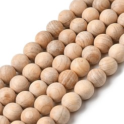 Натуральное дерево бисер нитей&nbsp;WOOD-B011-01A-6mm