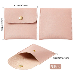 5 шт. сумки для хранения ювелирных изделий из искусственной кожи pu DIY-CL0001-12C