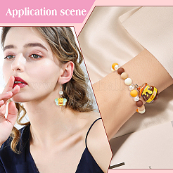 20 шт. 5 подвески из непрозрачной смолы в стиле пчелы&nbsp;RESI-SC0003-48