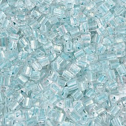 Perles de rocaille en verre de couleurs intérieures transparentes&nbsp;SEED-T007-13M-1