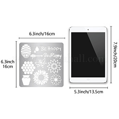 Трафареты для штампов из нержавеющей стали DIY-WH0238-095