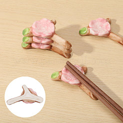 Reposa palillos de porcelana Sakura&nbsp;AJEW-WH0314-958