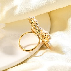 Кольца-манжеты из нержавеющей стали 304 с бантом для женщин RJEW-A058-01A-G