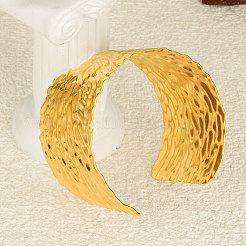 Европейские и американские стили 304 нержавеющая сталь кованые браслеты-манжеты для женщин&nbsp;WY5532-2