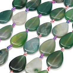 Agate à bandes naturelles / brins de perles d'agate à rayures&nbsp;GG-CBA367E-01A