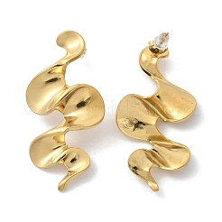 Серьги-гвоздики из нержавеющей стали 304&nbsp;EJEW-K302-02G