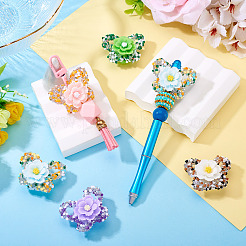 6 шт. 6-х цветные непрозрачные акриловые блестящие стразы&nbsp;MACR-TA0002-35