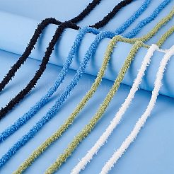 4 пара двухцветных плюшевых полиэстеровых шнурков&nbsp;FIND-GO0002-83