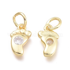 Латунные микро проложить кубического циркония подвески KK-P187-08-G