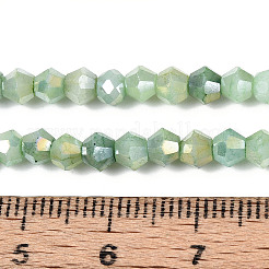 Нити из окрашенных стеклянных бусин с эффектом омбре&nbsp;LS-GLAA-T025-4mm-09E