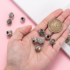 Сплавочные европейские бусины X-MPDL-S066-048