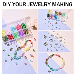 Наборы для изготовления браслетов из акриловых бусин и сплавов смешанной формы DIY-YW0010-99