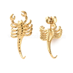 Серьги-гвоздики из нержавеющей стали 304&nbsp;EJEW-Z081-03G