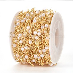 Латунная цепочка из бисера ручной работы CHC-I031-03G-1