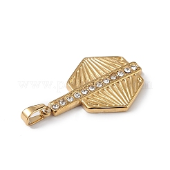 Ионное покрытие (ip) нержавеющая сталь 304 с подвесками из хрустальных страз&nbsp;STAS-G307-07G