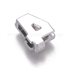 合金ラインストーンスライドチャーム  数  NUM。4  11x8x4mm  穴：1.5x8mm&nbsp;PALLOY-WH0065-28D