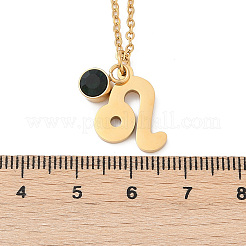 Ожерелья с подвеской в виде созвездия из нержавеющей стали 304 с дрелью из стекла и камнями рождения&nbsp;LS-STAS-D305-08G-E