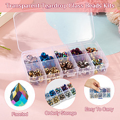 150шт 10 цвета гальванические стеклянные бусины EGLA-TA0013-02