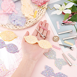 DIY-Set zur Herstellung leuchtender Haarspangen mit Schleife&nbsp;DIY-GL0003-90