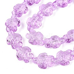 Chapelets de perles en verre transparente  &nbsp;DGLA-N021-02A-07